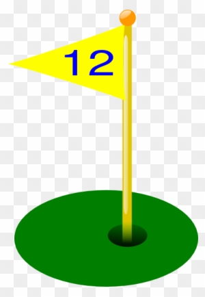 Golf Flag 12th Hole Clip Art At Clker Com Vector Clip - Golf Easy To Draw