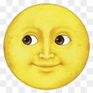 Emoji Stickers Tumblr Cute Moon Yellow - Half Moon Emoji Png - Free ...