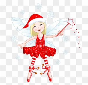Cute Red Elf Png Clipart - Christmas Fairy Clip Art