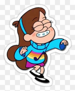 Gravity Falls' Mabel Pines Dancing - Gravity Falls Stickers