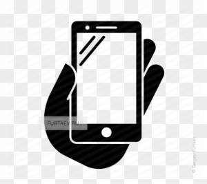 Vector Icon Of Mobile Phone In Hand Cell Phone Vector Transparent Free Transparent Png Clipart Images Download