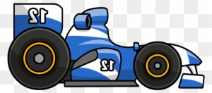 This Cartoon Formula One Racing Car Clip Art Is Ideal - Open-wheel Car