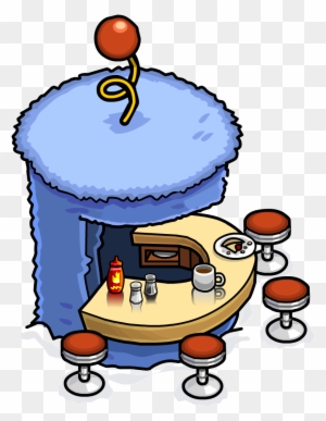 Puffle Party 2012 Forest Food Stand - Club Penguin Food Stand