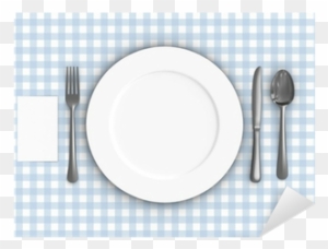 A Render Of A Table Setting Over A Tablecloth Sticker - Rock N Roll Invitations Templates