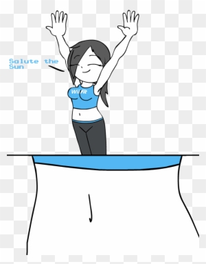 Wii Fit Trainer Sun Salutation Navel Close Up By Hfmr - Wii Fit Trainer Sun Salutation