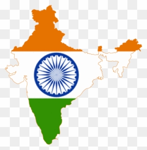 Indiagraphic - Map Of India With Flag