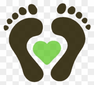 Footprint Clipart Foot Care - Baby Feet In Heart Clip Art