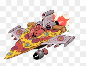 Pizza Hot Dog Cartoon Product - Pizza Jet Plane