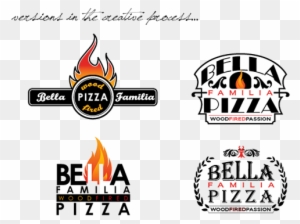 Their Mobile Wood Fired Pizza Company - Fire Pizza Logo Their Mobile Wood Fired Pizza Company - Fire Pizza Logo