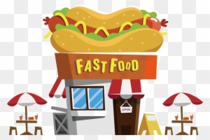 Hot Dog Fast Food Restaurant Buffet - Fast Food Restaurant Png