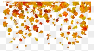 Beautiful Falling Leaves Clipart Fall Leaves Border - Falling Leaves Clipart Png
