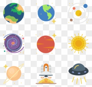 Space 50 Icons - Planet Icon Png