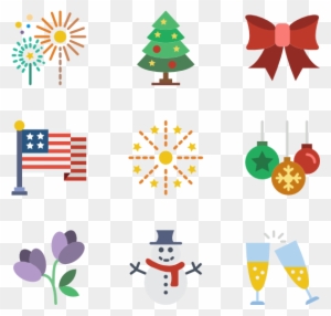Holiday Elements - Holiday Icons For Calendar
