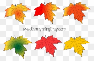 Fall Leaves Vector Graphic - Large Fall Leaves Printable