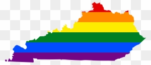 Lgbt Flag Map Of Kentucky - Colleges In Kentucky Map