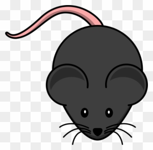 Black Mouse Clip Art At Clker - Cartoon Mouse