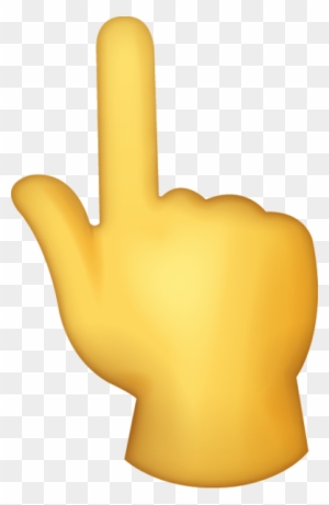 Download Up Pointing Backhand Index Iphone Emoji Icon - Hand Emoji Symbol Pointing Transparnet