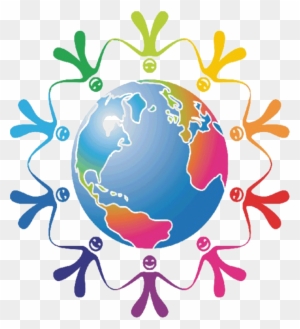 Peace Week 2015 Logo - People Holding Hands Around The World Gif