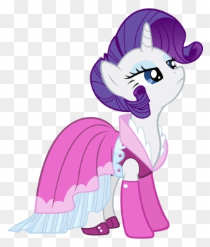 Rarity Pompous Dress By Dmkryl - My Little Pony Rarity Hace Vestidos - Free  Transparent PNG Clipart Images Download