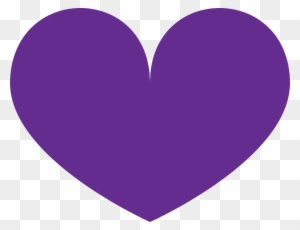 Purple, Heart, Love, Shape, Valentine, Shapes - Dark Purple Heart Clipart