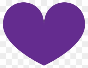 Purple, Heart, Love, Shape, Valentine, Shapes - Dark Purple Heart Clipart
