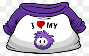 I Heart My Purple Puffle T-shirt - Club Penguin I Love Pizza Shirt