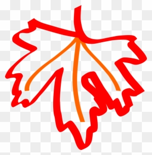 Maple Leaf Clipart Orange - Maple Leaf Outline