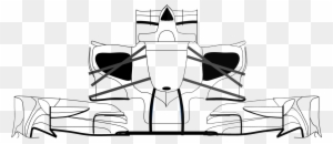 Yes I Know The Front - F1 Car Front View Drawing