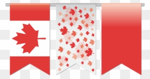 Maple Leaf Canada White 12, Buy Clip Art - Canada Flag Banner Png