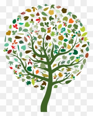 Clipart Colorful Abstract Tree Mark Ii Family Tree - Tree Abstract Png