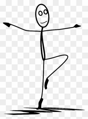 Ballet, Dance, Dancing, Stickman, Stick Figure - Dancing Stick Figure