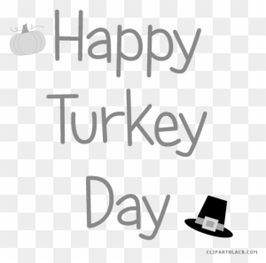 Happy Turkey Day Animal Free Black White Clipart Images - Panda A4 Cake Topper Made From Edible Sugar Icing
