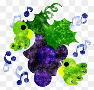 フリーのイラスト素材可愛い小鳥と葡萄 Free Illustration A Cute Illustration Grape Free Transparent Png Clipart Images Download