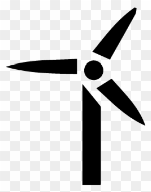Icon Of A Windmill - Wind Turbine
