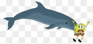 Dolphin Black And White Clipart - Bottlenose Dolphin