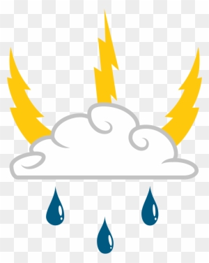 Storm Chaser's Cutie Mark [trade] By Lahirien On Deviantart - Rain Storm Cutie Mark