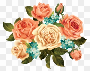 My Design / Beautiful Roses - Vintage Flower Art Png