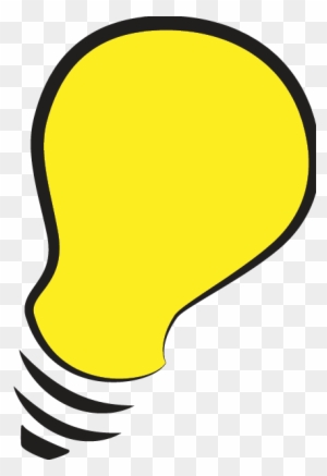 Thinking Light Bulb Clip Art Sketch Idea - Light