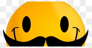 7 Cool Smileys With Mustache - Smiley Face With Mustache