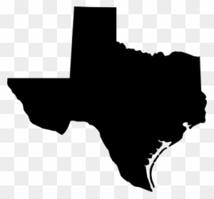 Texas State Clip Art - Black Texas Vector