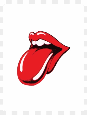 Canceled Performance 1973 Tongue Lithograph - Rolling Stones Logo Art Transparent