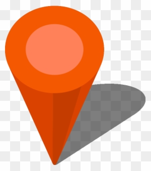 Location Map Pin Orange7 - Location Map Icon Vector