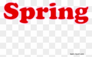 Word Spring Written In Red, Clip Art - Keep Colorado Springs Lame