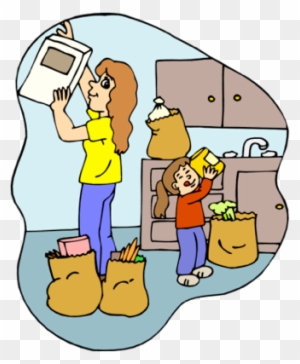 Putting Things Away - Putting Things In Order Cartoon