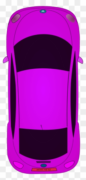 Clipart Car Top View Image Of 8571 Modern Vector - Cartoon Car From Birds Eye View