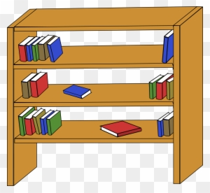 Clip Art Details - Bookshelf Clipart