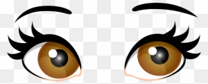 Brown Female Eyes Png Clip Art - Brown Eyes Transparent