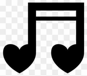 Clipart Stunning Design Heart Music Note Hearts Notes - Notas Musicales De Corazon