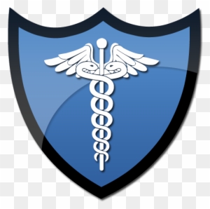 Symbol Of Caduceus On A Shield Clipart Image - Cross Sword Shield Logo