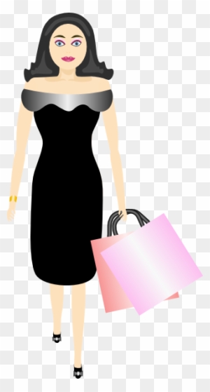 Animated Pictures Of Women - Transparent Female Shopping Clipart